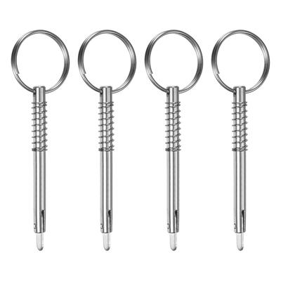M METERXITY 4 Pack Fast Release Pins 316 Stainless Steel 6.3mm Diameter 65mm Long