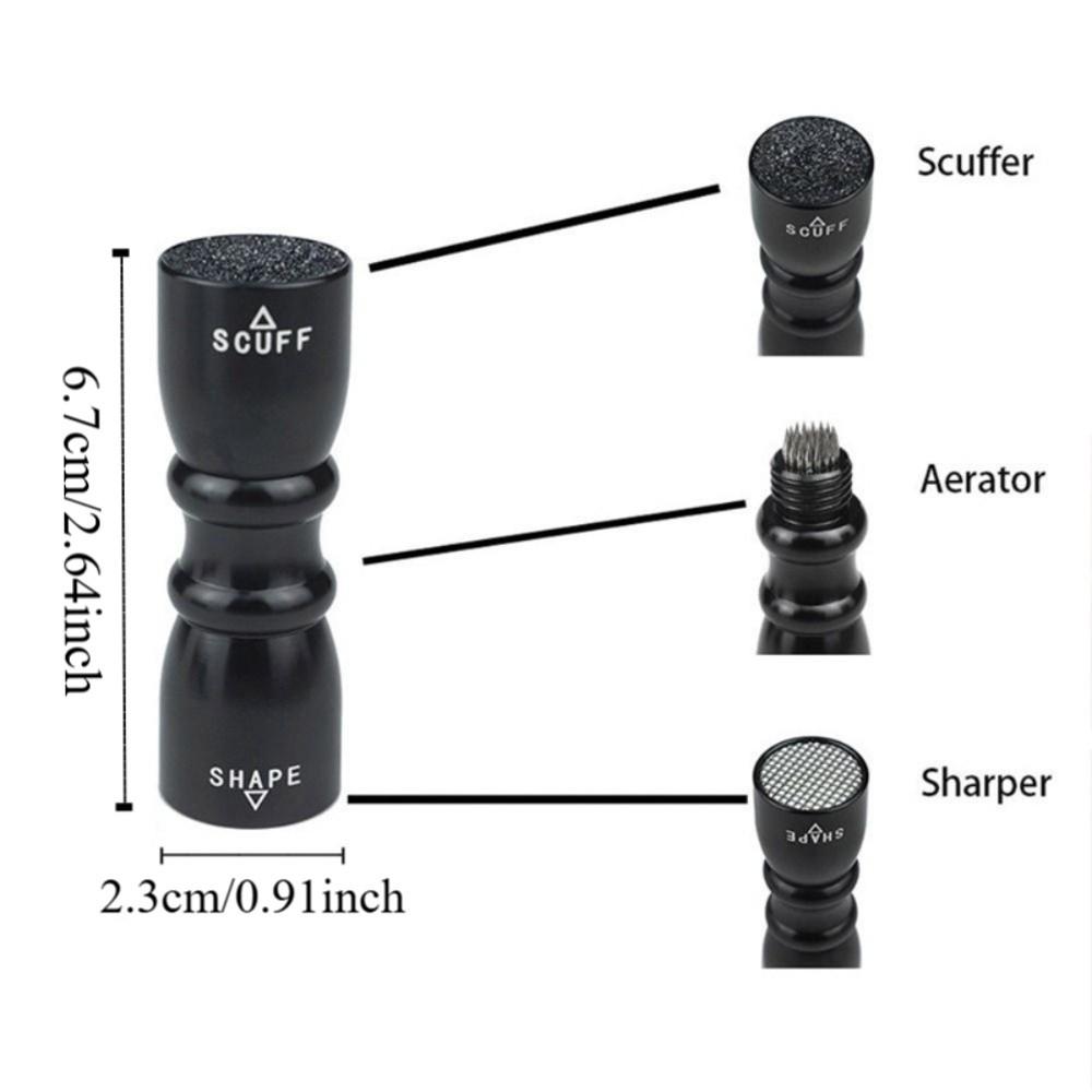 3-in-1 Pool Cue Tips Tool Multifunction Tapper Scuff Tips Pick Billiard Cue Tip Stick Shaper  Pool