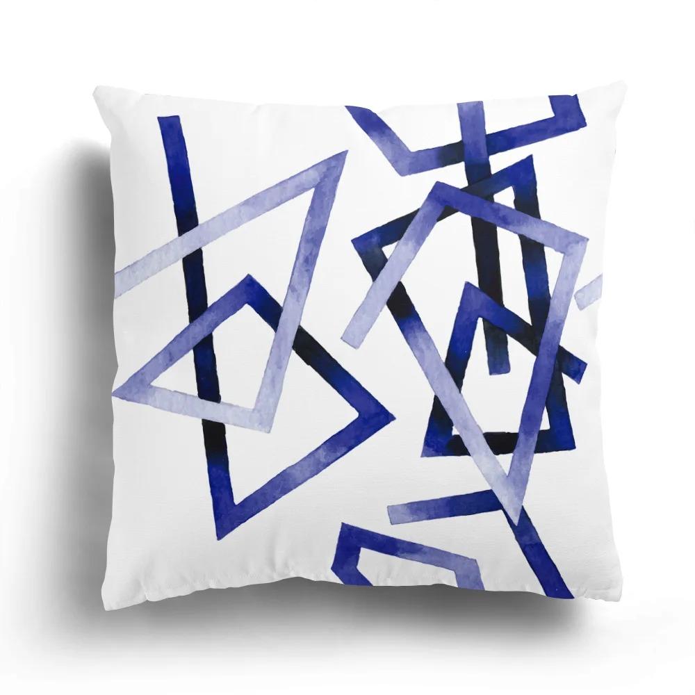Luxury Home Decor Pillow Cover Car Living Room Sofa Cushion Cover Abstract Geometric Irregular Print Pattern Cushion Cover