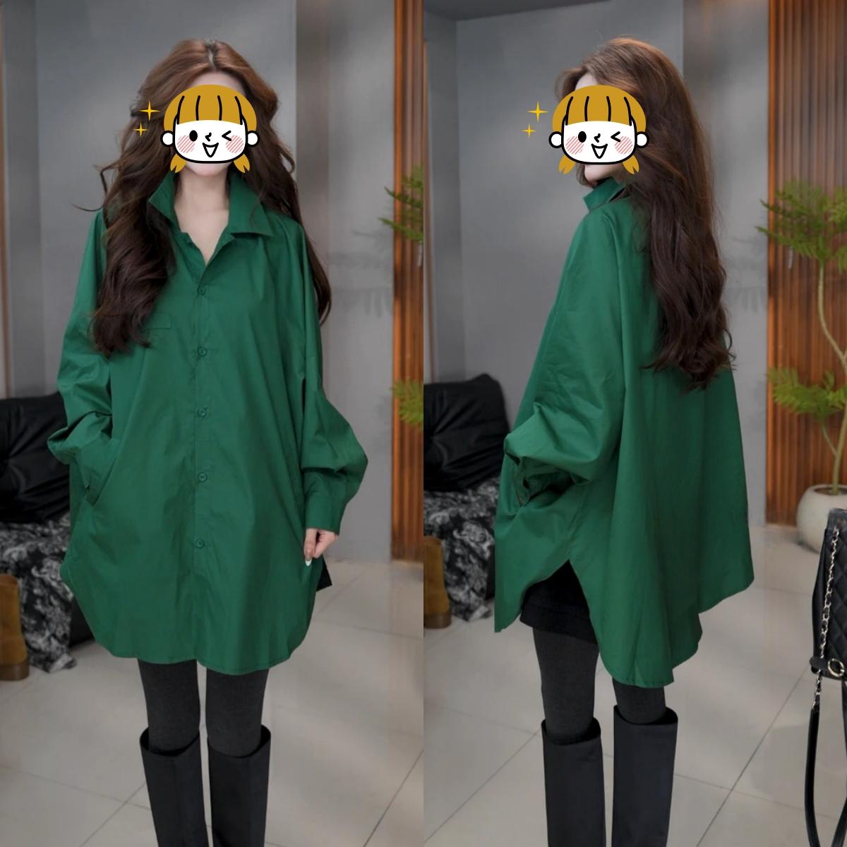 

Элегантная осенняя рубашка с длинным рукавом, свободного кроя, в стиле кэжуал-шик, приталенная блузка для женщин, модная и универсальная M