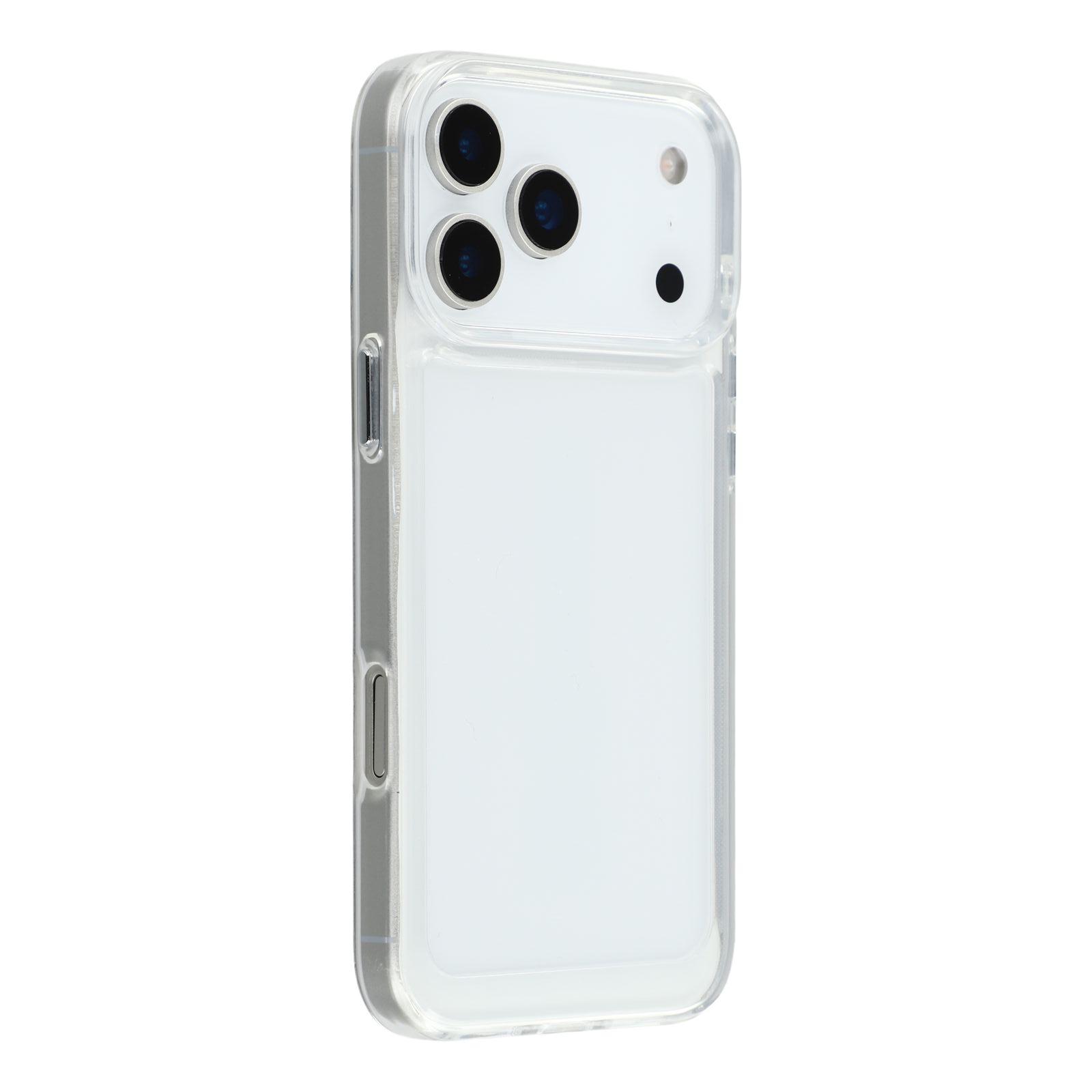 

For iPhone 17 Pro Cell Phone Case TPU+PC 2.0mm Anti-Scratch Cover Transparent White