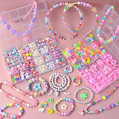 Perlen-Set mit 24 Fächern für Kinder: DIY Armbänder & Halsketten mit losen Perlen