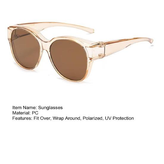 Ochelari de Soare Polarizați de Purtat Peste Ochelari pentru Femei Bărbați Protecție UV Supradimensionați Wrap Around Ochelari de Soare pentru Condus Pescuit Golf