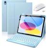 IPad Pro 11-inch Bluetooth Keyboard Case With Pen Slot Silicone Cover Smart Sleep Function RGB Backlit 10th Gen