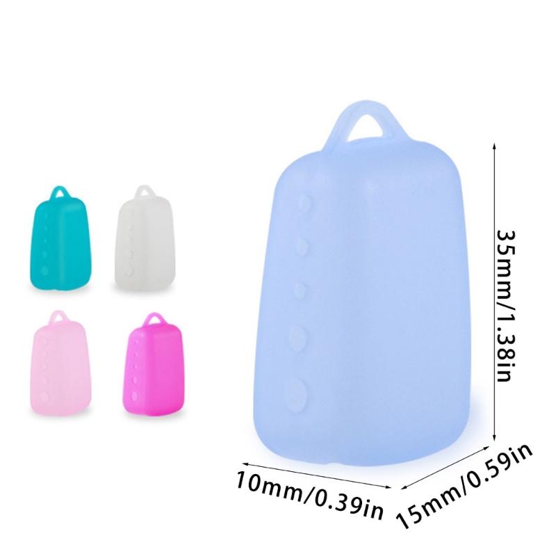 10 Pieces Colorful Silicone Toothbrush Protectors Covers Caps Compacts Travel Accessories With Dustproof Closure