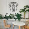 Rajukit Metal Elephant Decor – Aesthetically Pleasing African Elephant Wall Art and Bathroom Decor – Durable Animal Head Wall Décor for Home &