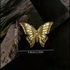 1Pcs Gold Color Retro Metal Embossed Butterfly Women'S Brooch Ocean Style Lobster Decoration Pins Party Wedding Jewelry