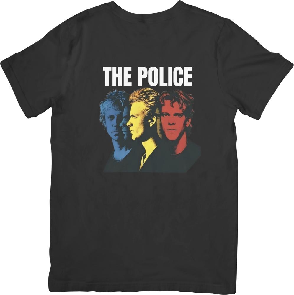 La collection Police Vintage Rétro Coupe pour Unisexe femmes T-shirts en Coton de Qualité
