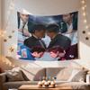 VIKAMA FaceOff Collage Tapestry Will Bring An Energetic Sports Atmosphere To Your Bedroom Or Game Night Space Decoration