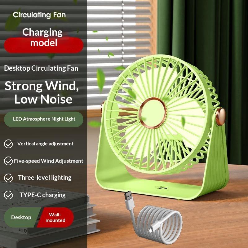 Multifunctional 4000Mah Wireless Portable Electric Fan Desktop Wall Ceiling Quiet Home Air Circulator Quiet Ventilator A6