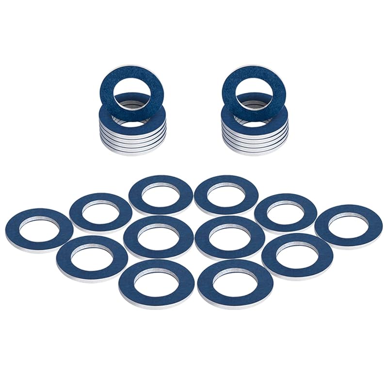 (24Pcs) Oil Drain Plug Gaskets Replacement for Toyota Lexus Scion Crush Washer Seals Replaces# 9043012031 Aluminum 12