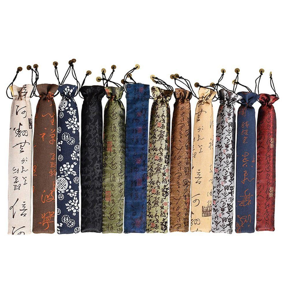 Brocade Calligraphy Paintings Bag Gifts Packing Flute Protector Case Cover  Drawing Paper