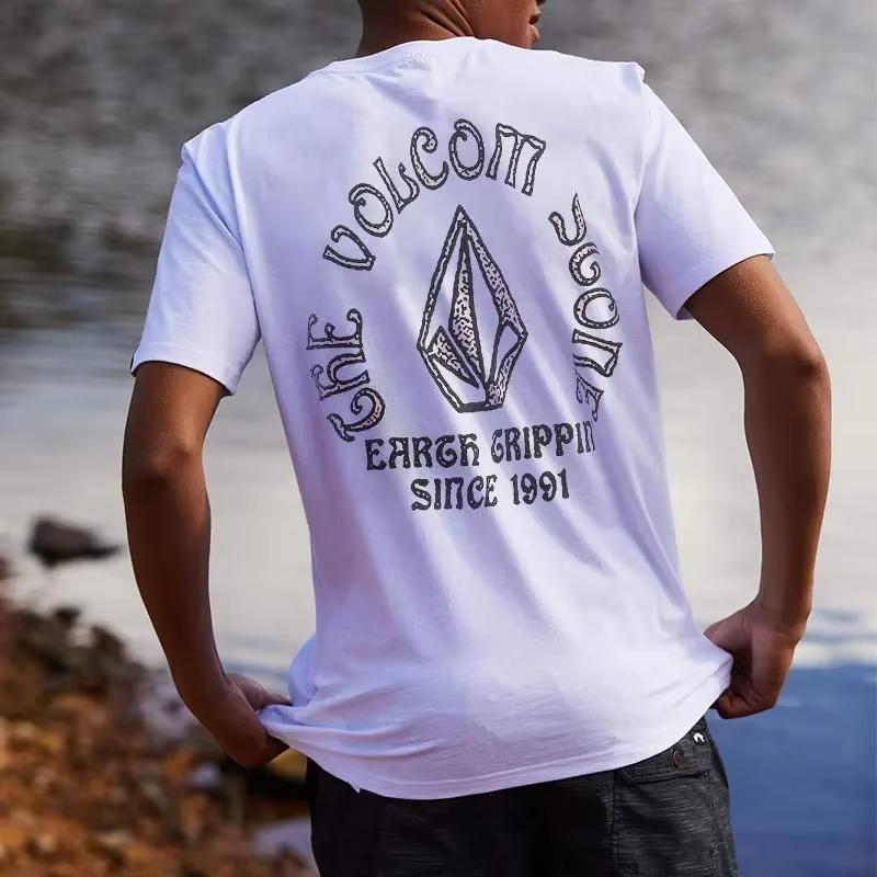 La Nouvelle Mode De Rue De La Saison T-shirt De Sport À Manches Courtes En Coton Imprimé Décontracté Croisé Camouflage Hip Hop S