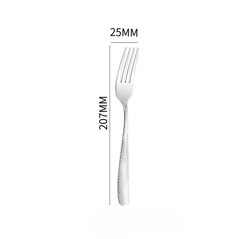Star Diamond Series Stainless Steel Tableware Hotel Steak Knife Fruit Salad Fork Dessert Spoon