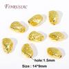 18K Gold Plated Metal Bead Separators For Bracelets,Weave Pattern Beads,Spacer Beads For Jewelry Making DIY Accessories