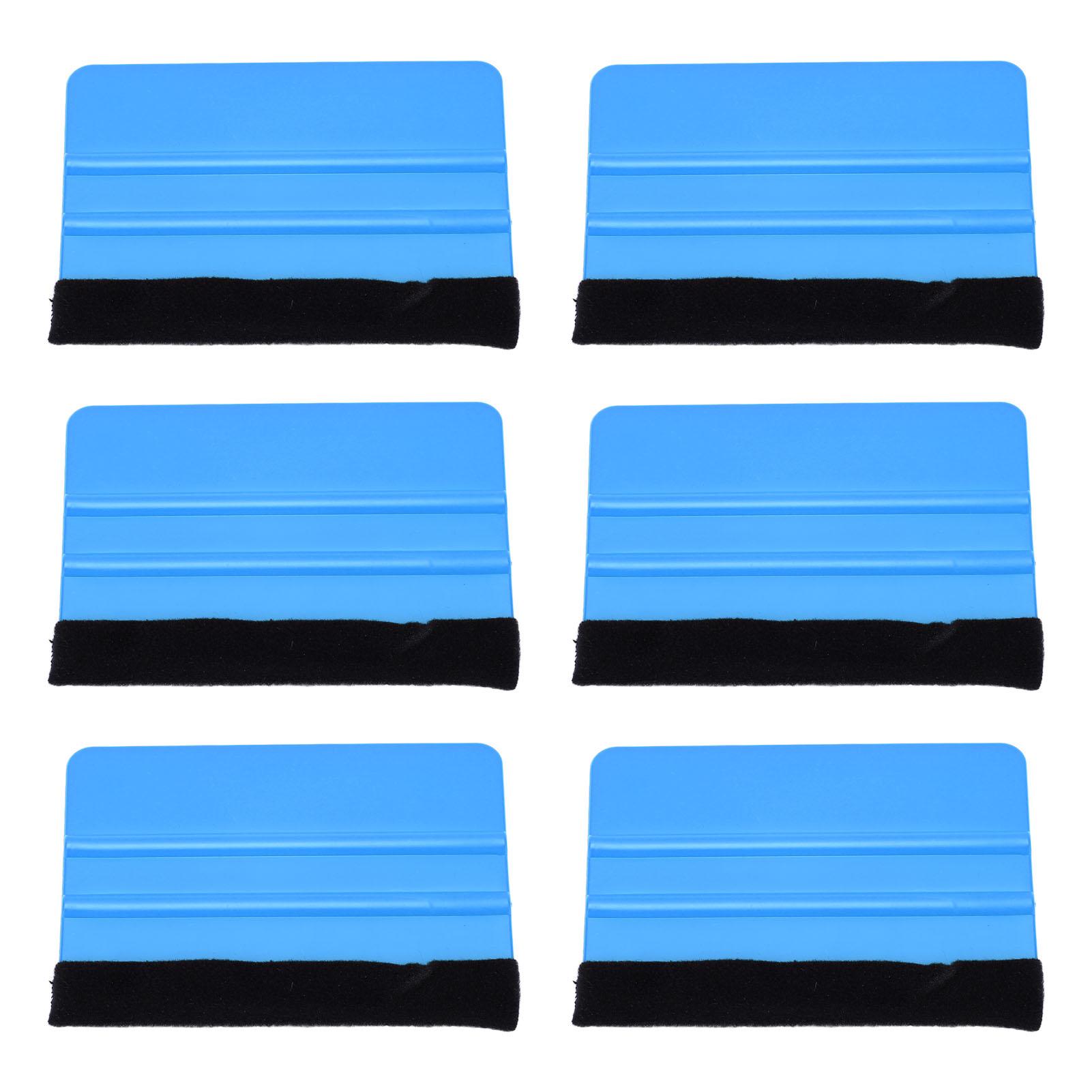 

10Pcs Car Vinyl Scraper Scratch Resistant Professional Vinyl Felt Squeegee for Vinyl Film Packaging Electronic Repair синий