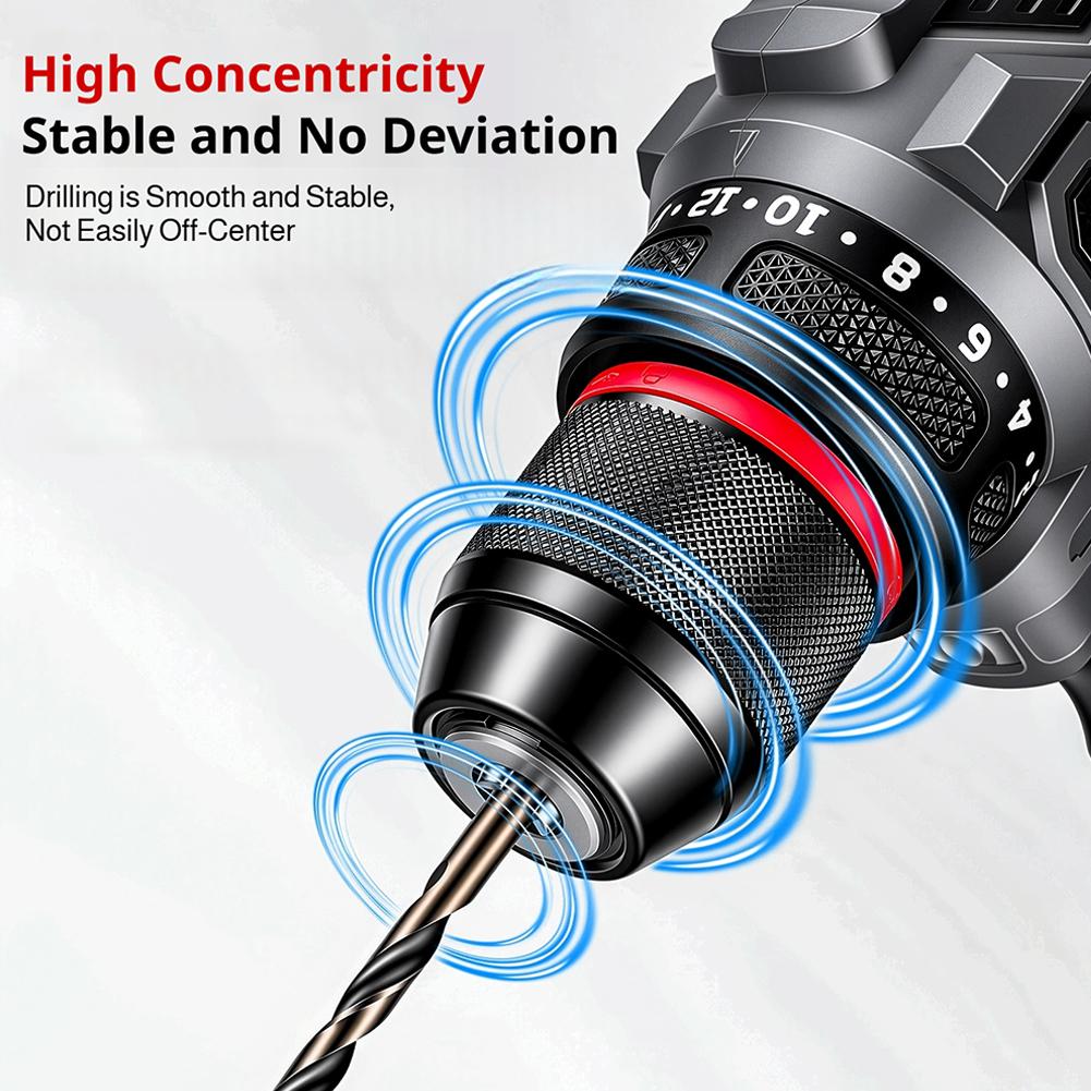 Industrial Grade Metal Keyless Drill Chuck 2-13Mm 0.8-10Mm 3-Jaw Self-Locking Ratchet Chuck For Electric Impact Drill