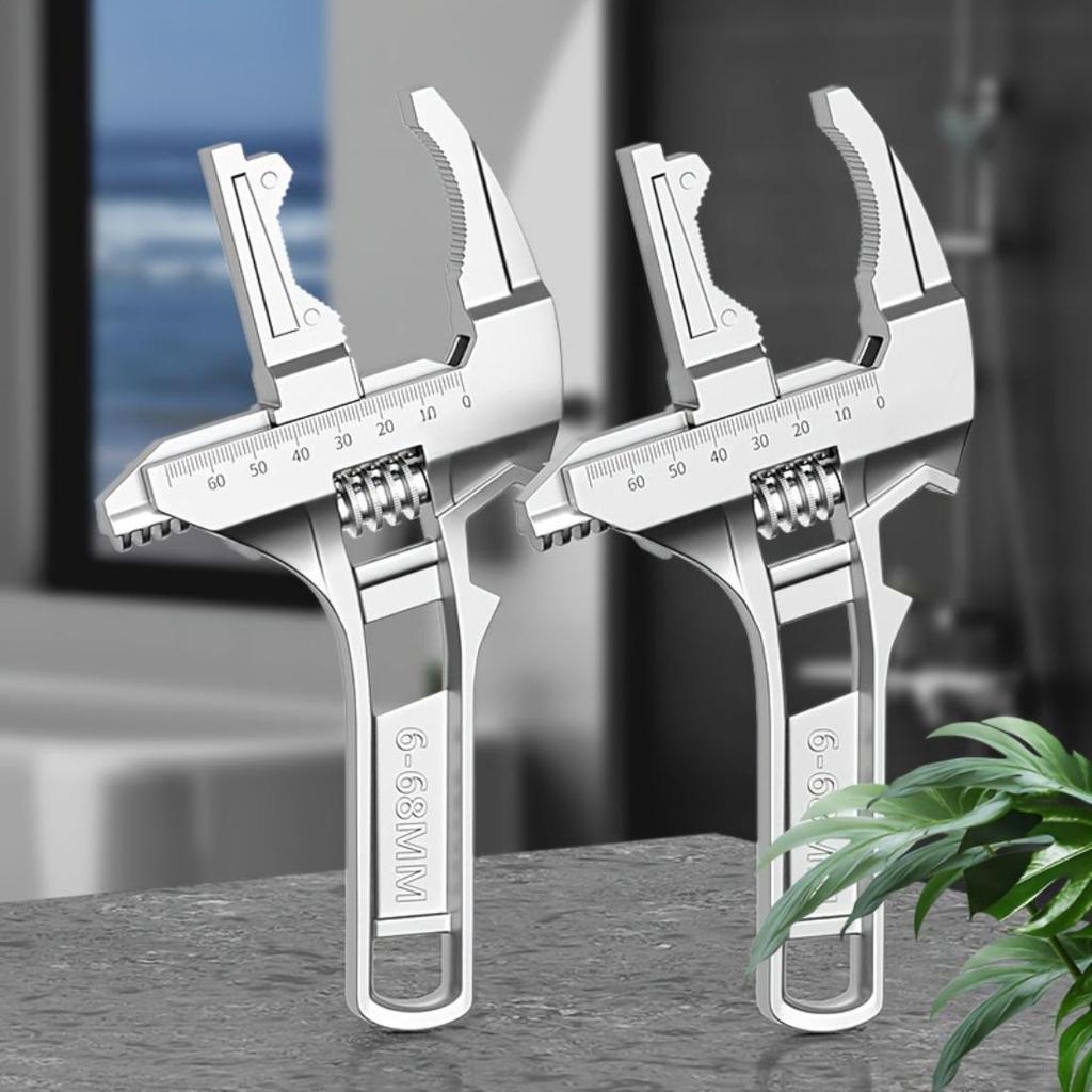 Multifunktionale verstellbare Rohrzange mit starkem Griff, ideales Werkzeug für Spülbeckenabflussrohre für enge Badezimmer- und Küchenwartungsarbeiten