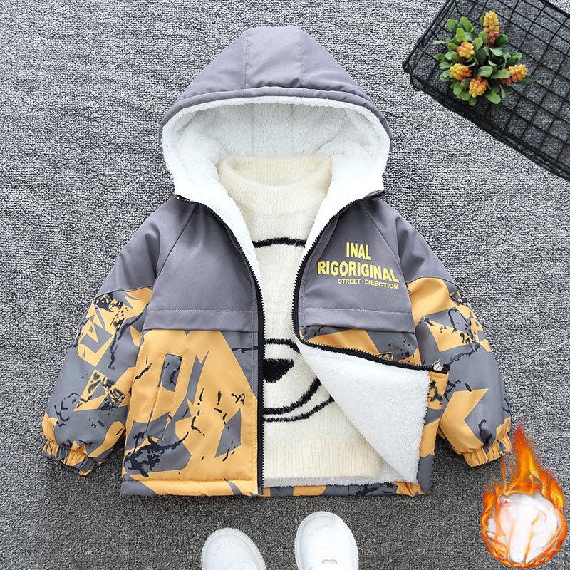 Jungen Schöner Fleece-Mantel 2025 Herbst/Winter Kinder Lässige Verdickte Jacke