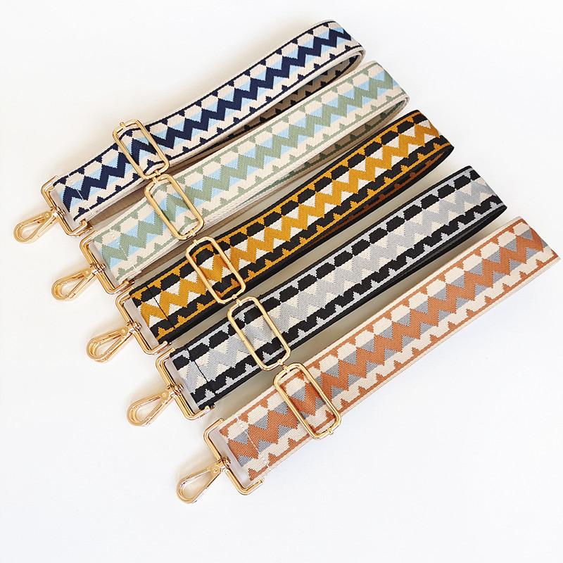 New Bag Accessories with One Shoulder Oblique Span To Reduce The Burden Wide Bag Belt Ethnic Style Color Extended Backpack Belt