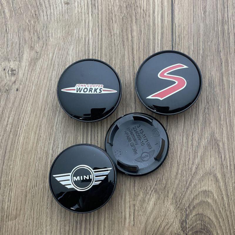 4Pcs 54MM 56MM Car Logo Wheel Center Hub Stickers Accessories For MINI One Cooper JCW Countryman Clubman Cabrio Paceman Coupe