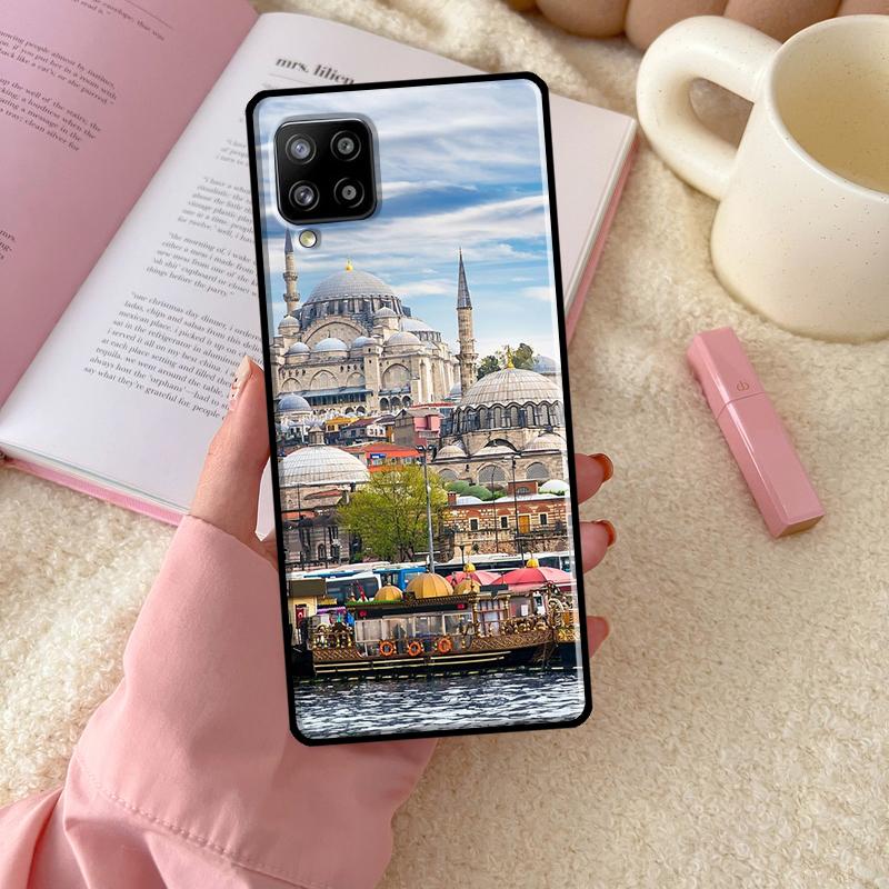 Turkey Istanbul Scenery Building Case For Samsung Galaxy A54 A34 A14 A13 A12 A22 A32 A52 A72 A51 A71 A53 A52S Back Cover