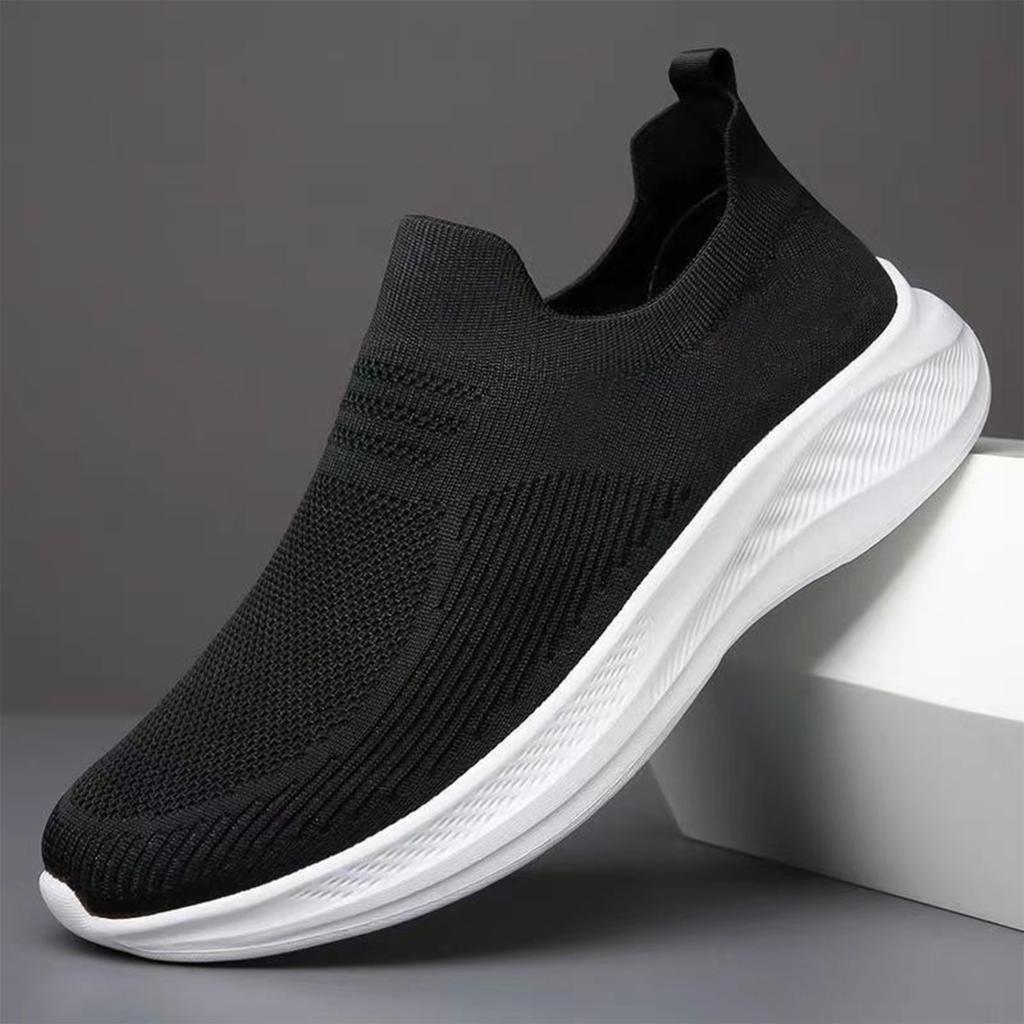 Men's Summer Outdoor Breathable Casual Shoes Slip On Lightweight Flexible Sole Athletic Sneakers for Walking Running and Daily Use