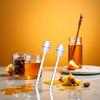 Transparent 6" Glass Honey Dipper Sticks Stirring Sticks Server Honey Spoon Dipper Stirrer Honey Wand for Honey Pot Jar Containers Honey Dispense