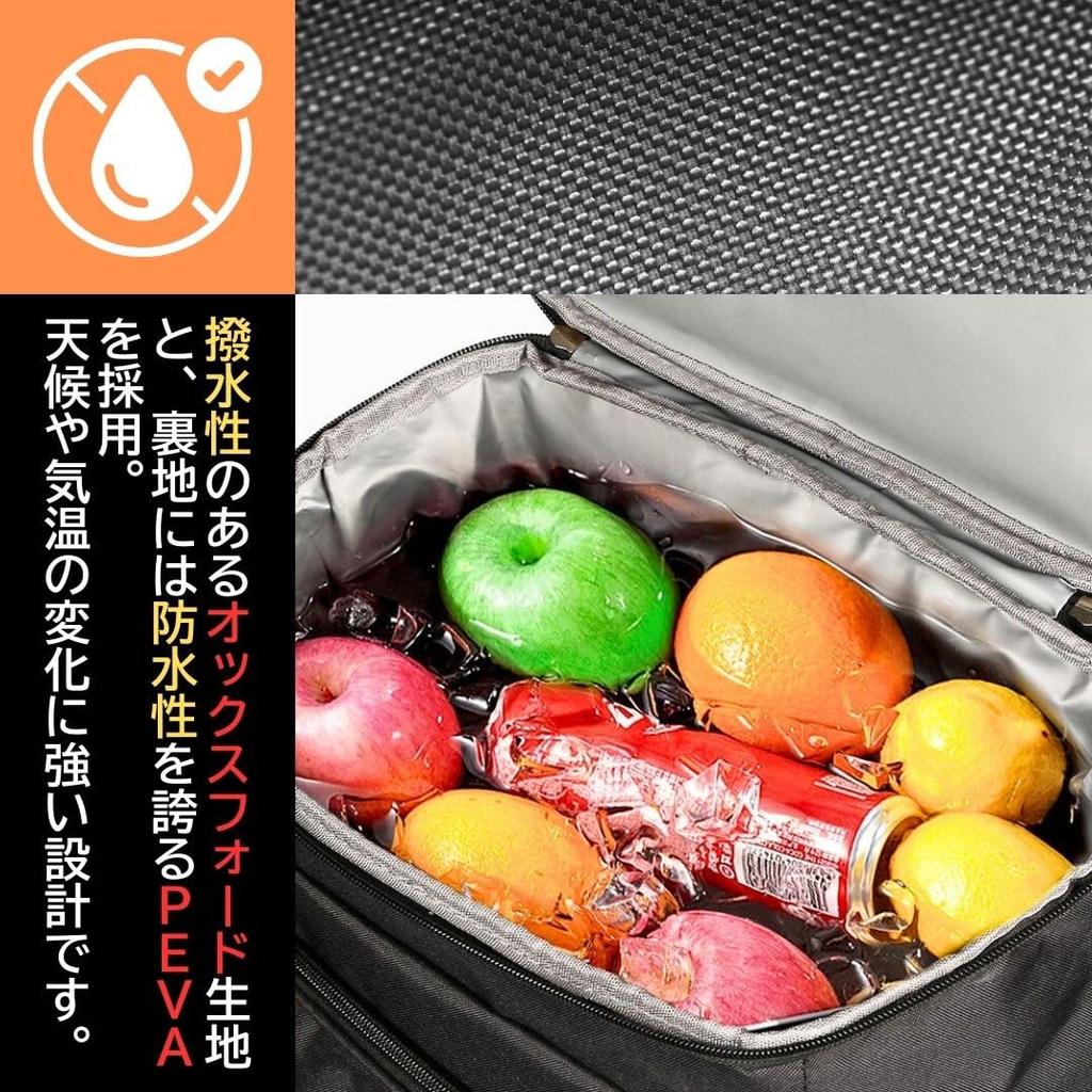 Solvanta Insulated Backpack Cooler for Outdoor and 29 X 42 X Black Box, Waterproof, Lightweight, Activities, Camping, Picnics, BBQs, Commuting, 19cm,