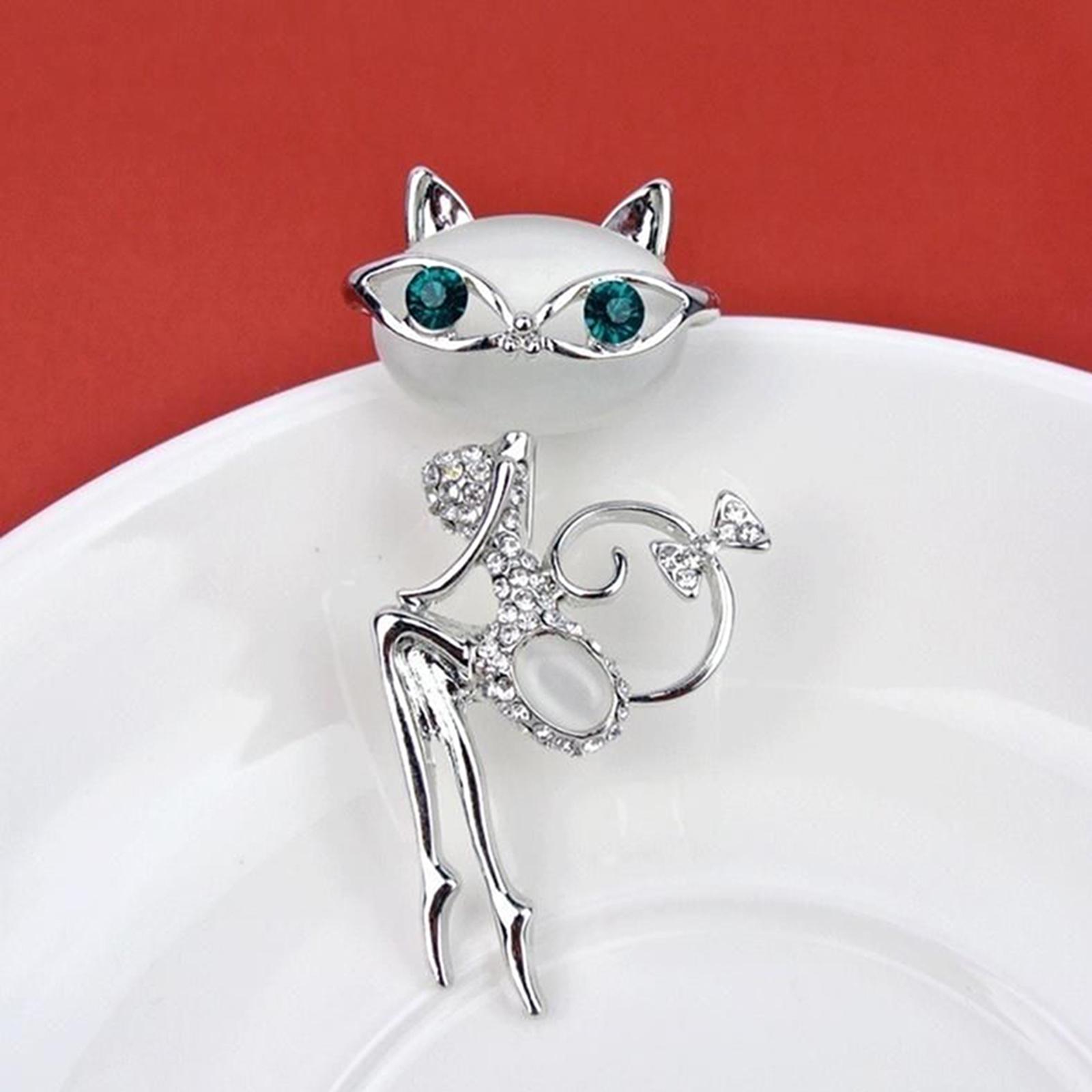 

Женские модные аксессуары Брошь Камень кошачий глаз И соблазнительная Брошь One Size белый