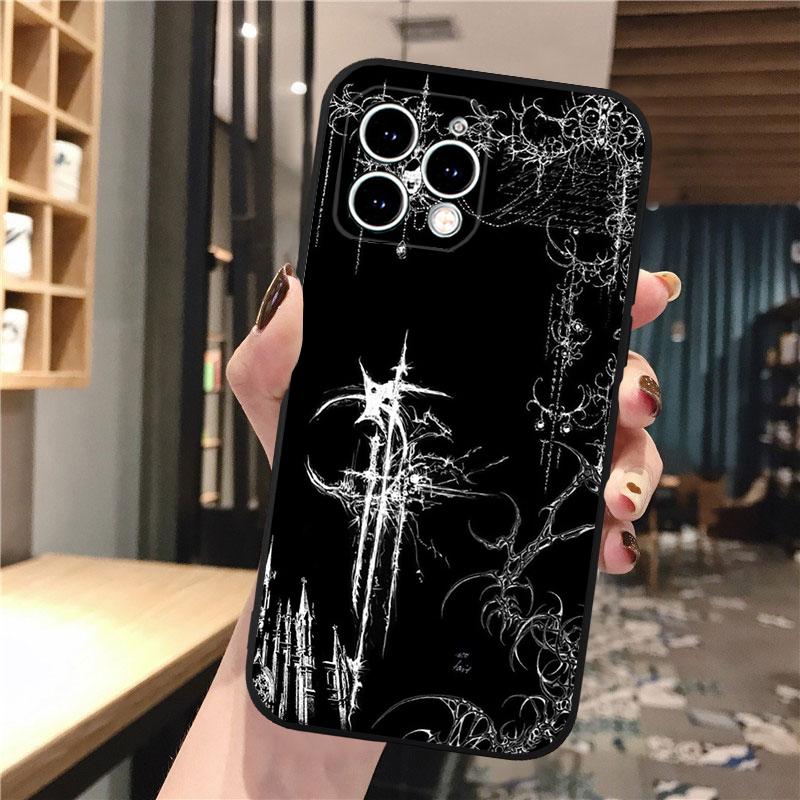 

Gothic Cyber Sigil Cross Phone Case For iphone 17 Pro Max 17 Pro Air 16 15 14 13 Pro Max 15 16 Pro 15Plus iphone 15ProMax