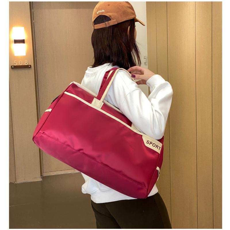 2025 Neue Einfache Mode Tourentasche Freizeit Kurzstrecken Reisegepäcktasche Oxford Wasserdicht Große Kapazität Sport Fitness Tasche Unisex Yoga Tasche