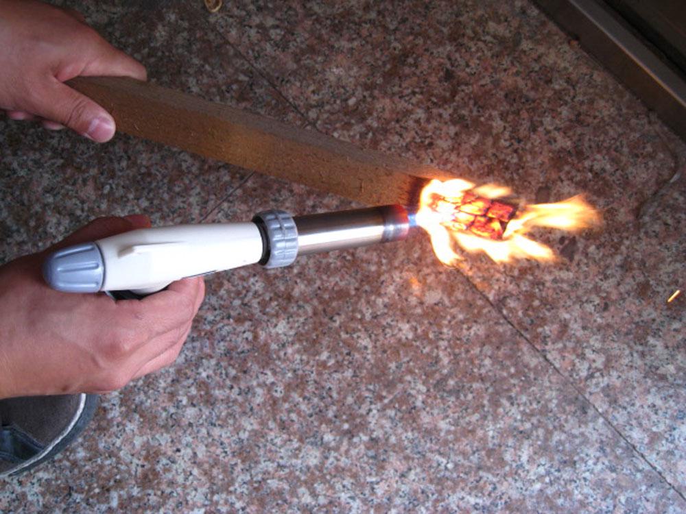 360 degrees  Rotatable Reliable Safe Butane Gas Torch Burner Auto Ignition Camping BBQ Flamethrower Flame