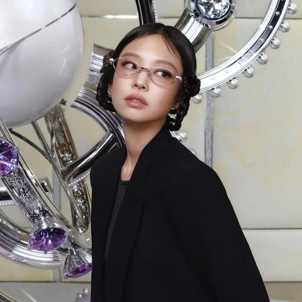 Fashion Style Women'S Eyeglasses Oval Shape Blue Light Blocking Women'S Frame Glasses Popular Stylish Girls Glass