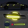 New General-Purpose 3D Carbon Fiber Car Door Handle Stickers Scratch-Resistant Stickers Car Safety Reflective Strip Car Stickers