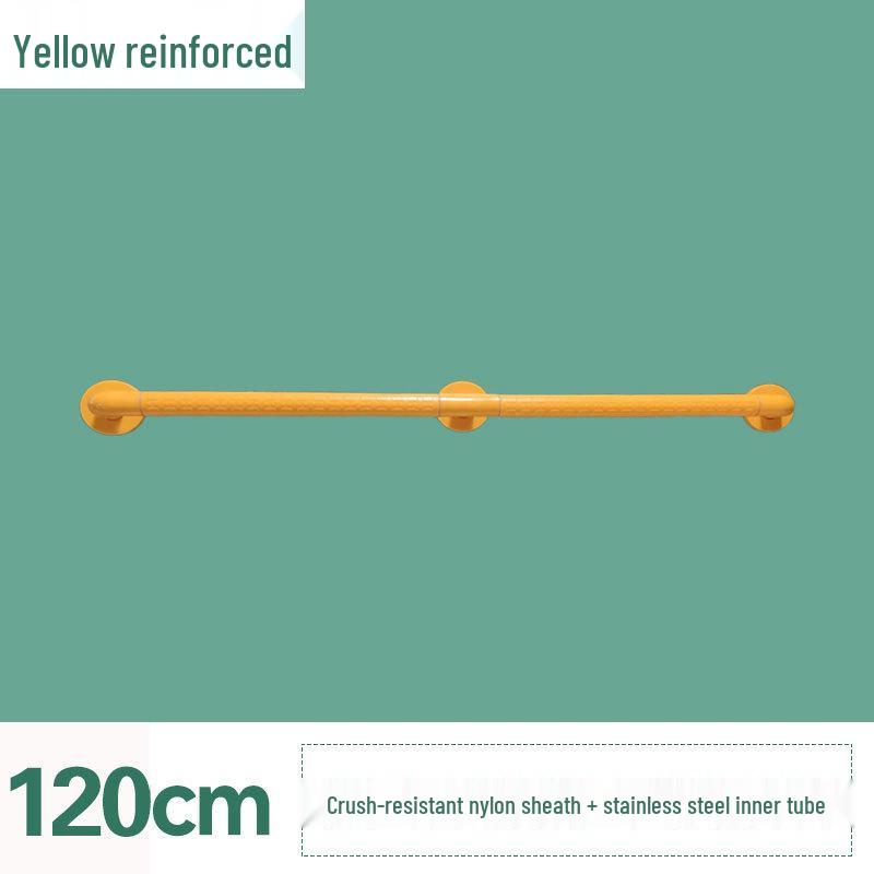 Stainless Steel Non-Slip Grab Bar for Barrier-Free Bathrooms, Ideal for Elderly and Disabled.