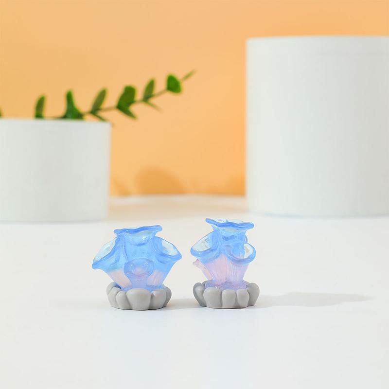 Potted Plants In The Shape Of Noctilucent Marine Resin Fish Tank Landscape Fish Aquatic Ornament Aquarium Decoration Accessories
