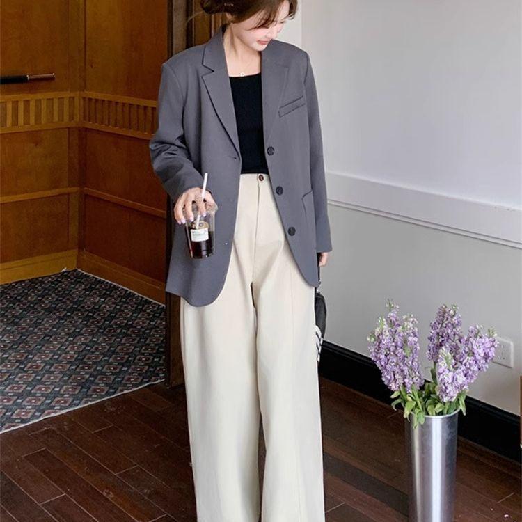 Women's Blazer Jacket Spring Autumn Casual Design Sense Ladies Outerwear All-match Elegant Fashion Female Suit Coat