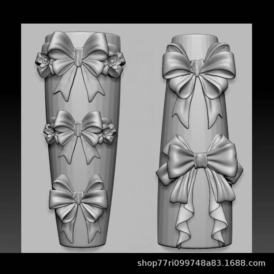 

3D Ribbon Bow Transparent Nail Art Silicone Mold Bow