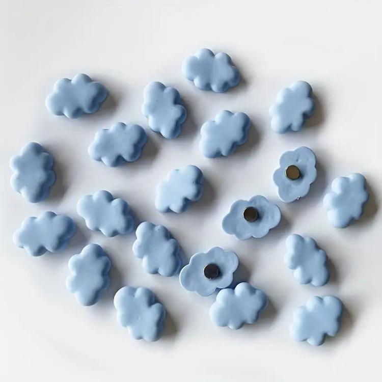10Pcs Cute Cartoon Cloud Shaped Resin Fridge Magnets DIY Decoration for Kitchen Refrigerators for Girl Room Metal Door Furniture