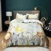 Forest Animal Combination Soft Duvet Cover Set Print Bear/Fox/Owl/Hedgehog/ Fawn/ Hamster/Snail Warm Comforter Set Cover Bedrom Bedset 3d