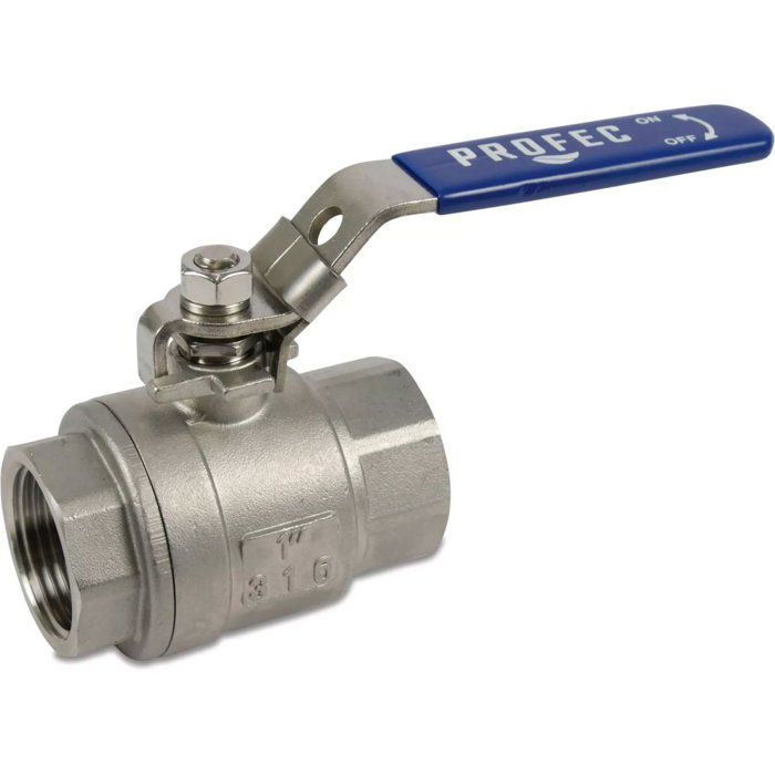 Robinet à Boisseau Sphérique Inox 316, 1 1/4 Pouce, 64 bar