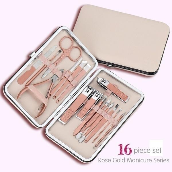 

2026 Rose Gold& Black Nail Scissors Set Nail Clippers Pedicure Beauty Nail Tools