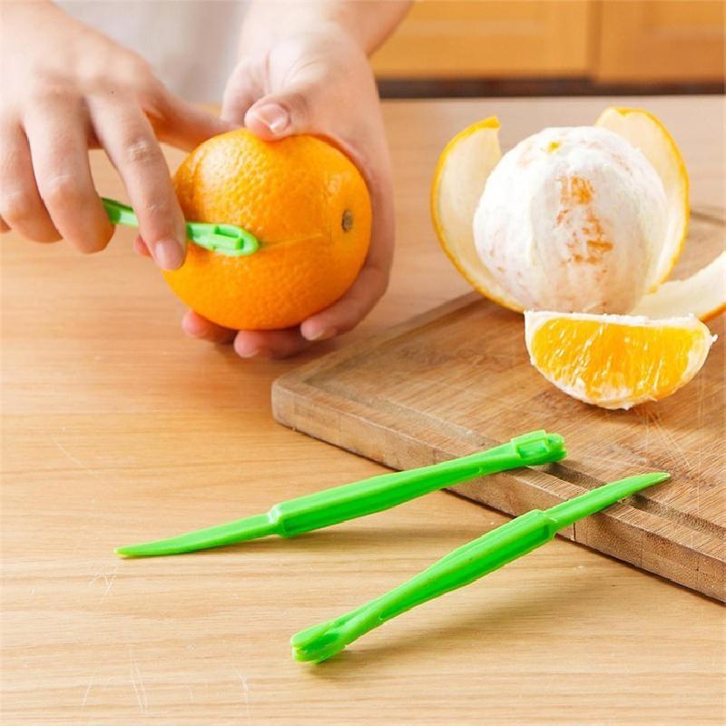 3pcs, Creative Orange Peeler with Handle - Easy-to-Use Fruit and Vegetable Cutter for Kitchen Gadgets