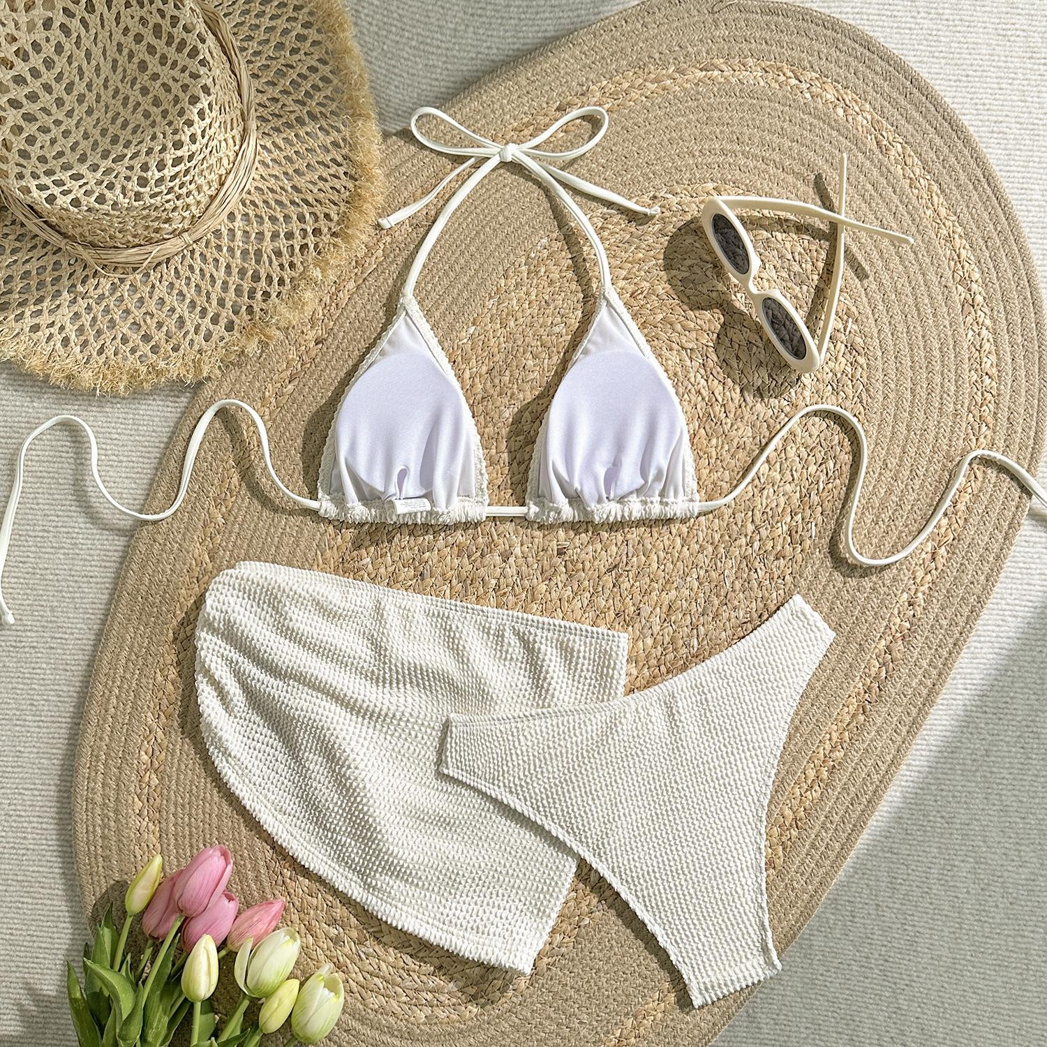 2026 European and American New Fashionable and Sexy Three-piece Swimsuit Swimsuit Female Bikini S