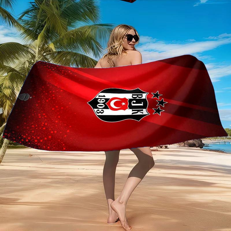 Be?ikta? Istanbul Football Club Emblem Beach Towel, Quick-drying, Easy To Care For, Suitable for Both Fitness and Beach Vacations,Sports Essential
