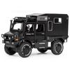 1/32 Scale Benz Unimog Alloy Model Car with Sound and Light, Pull Back Car Model for Kids Toys Party Gifts Collectible