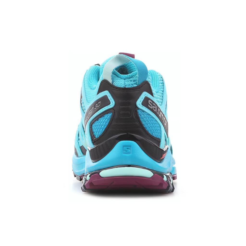 SALOMON XA Pro 3D V9 Fabric Durable Breathable Low-Top Hiking Shoes Women Hiking Shoes Blue 400896