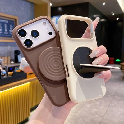 IPhone 17 için Bo Yang Darbeye Dayanıklı Katlanır Standlı Kılıf - Apple 16 Pro Max için Sıvı Silikon