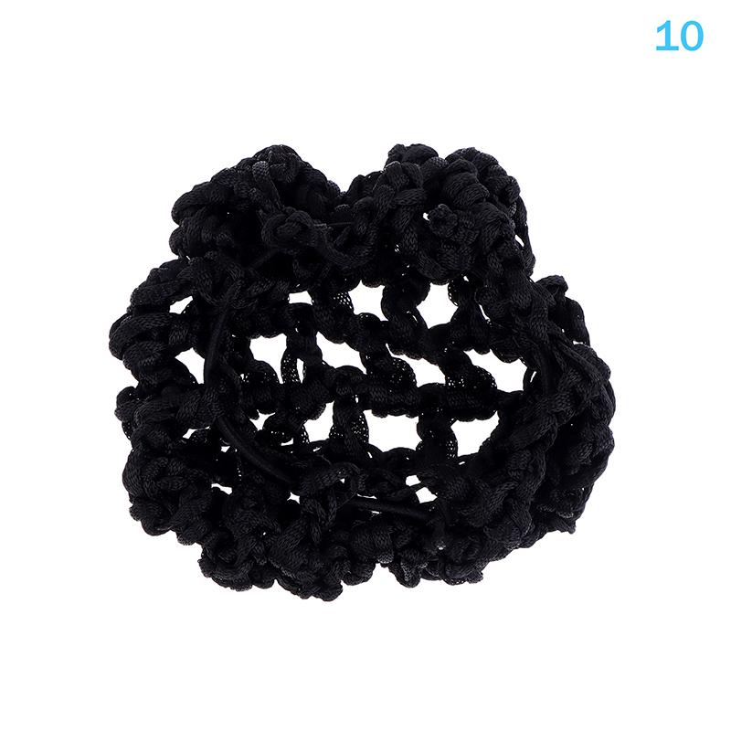 Mesh Crochet Hair Net For Women Invisible Bun Cover Hair Net Ballet Dance Skating Stretchable Hairnet Work Hair Accessories